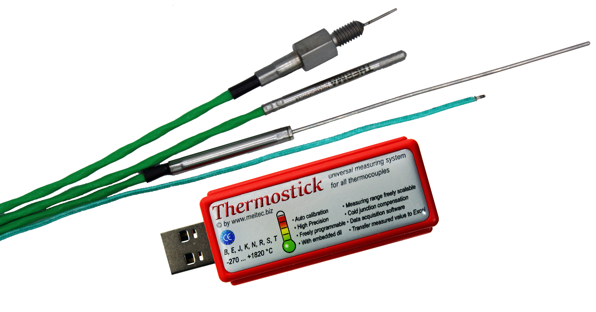 Sensor-Tec USB Thermostick und Thermoelemente
